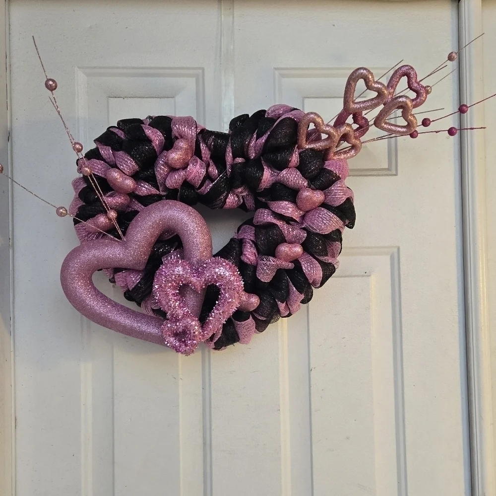 Hand Crafted pink black